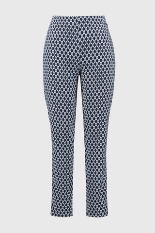 Ribkoff Jacquard Geometric Print Slim Fit Pants 251099