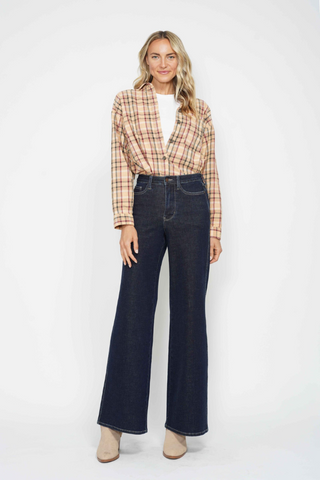 Judy Blue High Waist Tummy Control Retro Wide Leg Jeans 88849REG