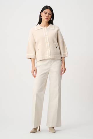 Feather Yarn Knit Boxy Jacket Ribkoff 263950