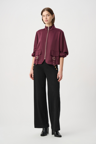 Satin Puff Sleeve Utility Jacket Ribkoff 264939
