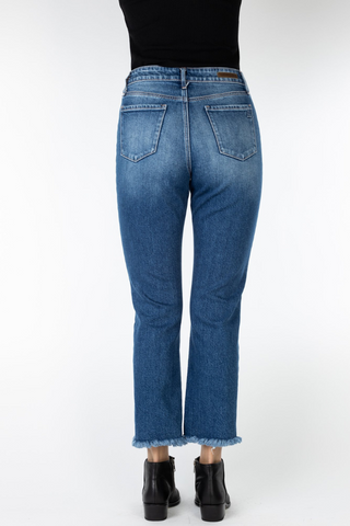 Cropped Straight Leg Denim
