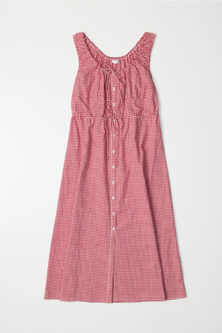 Mod Ref The Whitney Dress Gingham Midi Dress