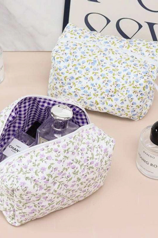 Sweet Floral Cosmetic Bag Beauty Stash