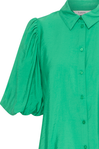 b young BYIbine Short Sleeve Balloon Blouse Jelly Bean