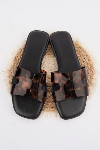 CONCEPT-97 Modern Vibrant Jelly Strap Slide Flat Sandals CCOCCI