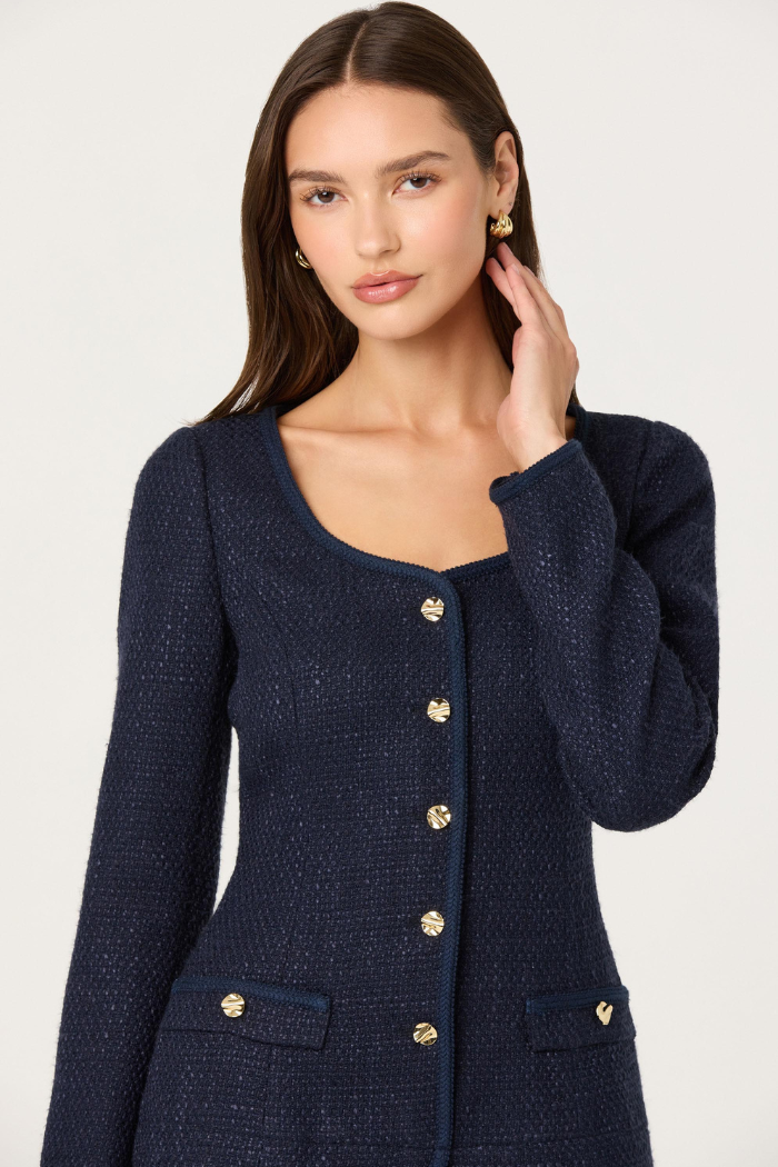 ASTR Malorie Mixed Media Mini Dress ACDR103048