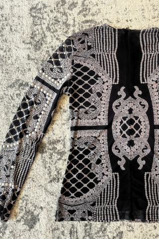 Art Deco Pearl Top