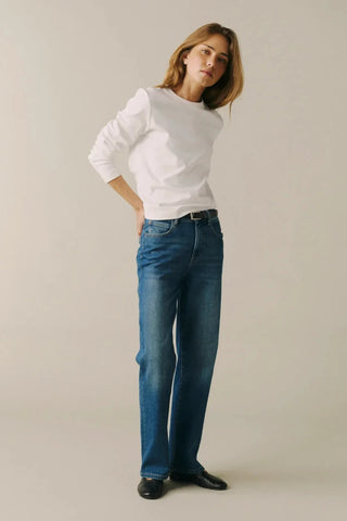 The Vancouver Straight Jeans in Honeymoon Warp + Weft 6049-29
