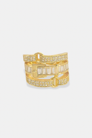 Belted Pavé Ring