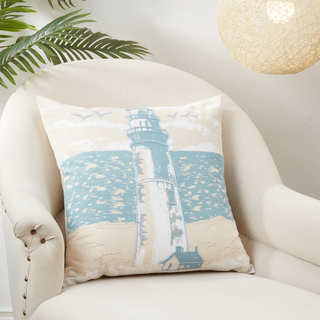 Lighthouse Beach Pillow