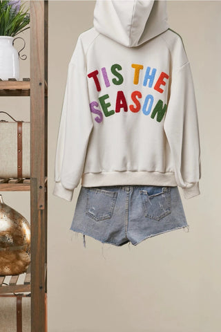 Fa La La Stripe Sleeve Hoodie Mello. MT51203