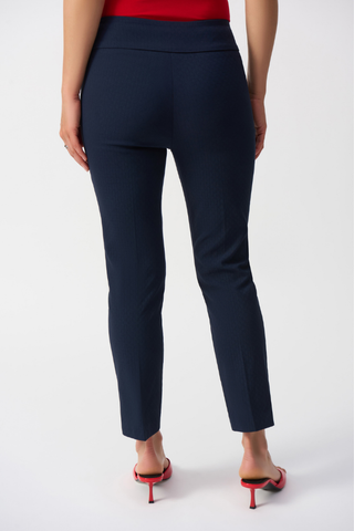 Ribkoff 251256 Textured Jacquard Crop Pull-On Pants