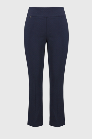 Ribkoff 251256 Textured Jacquard Crop Pull-On Pants