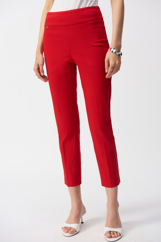 Ribkoff 251256 Textured Jacquard Crop Pull-On Pants