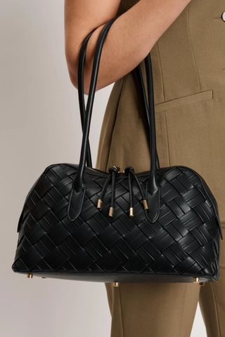 Lotus Shoulder Bag - Black