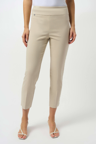 Ribkoff 251256 Textured Jacquard Crop Pull-On Pants