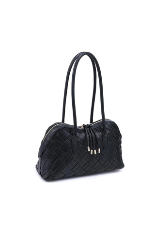 Lotus Shoulder Bag - Black