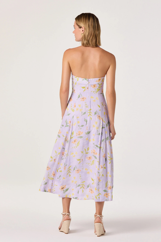 Jesenia Halter Floral Midi Dress ASTR ACDR103372