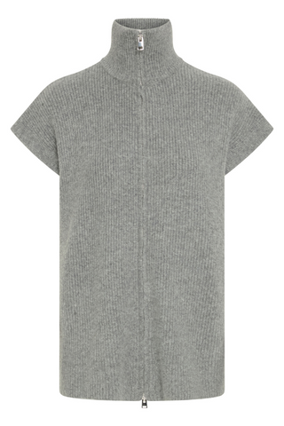 ICHI IHDucie Zip Front Sweater Vest  20124044