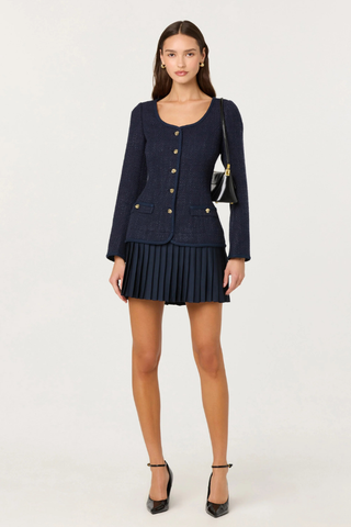 ASTR Malorie Mixed Media Mini Dress ACDR103048