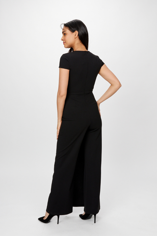 Diamante Trimmed Jumpsuit Frank Lyman 232154