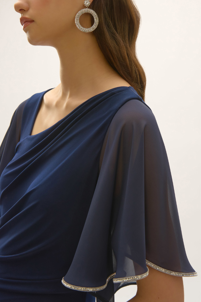 Ribkoff Silky Knit And Chiffon Sheath Dress 252719