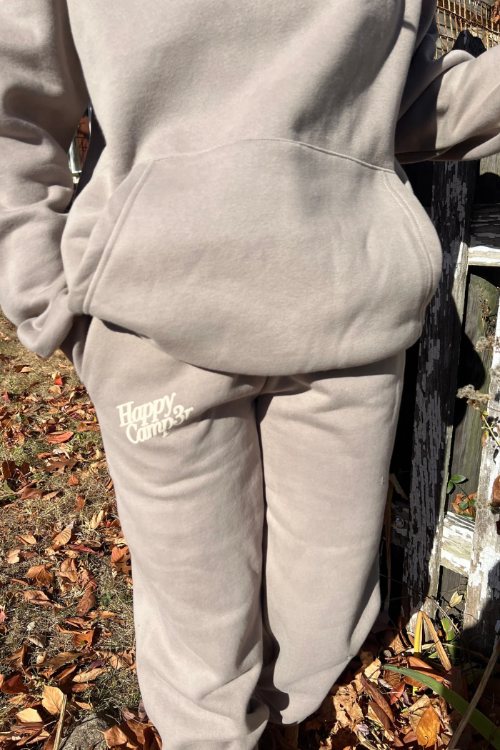 Happy Camp3r Puff Series Hoodie - Taupe