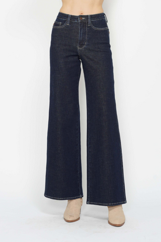 Judy Blue High Waist Tummy Control Retro Wide Leg Jeans 88849REG