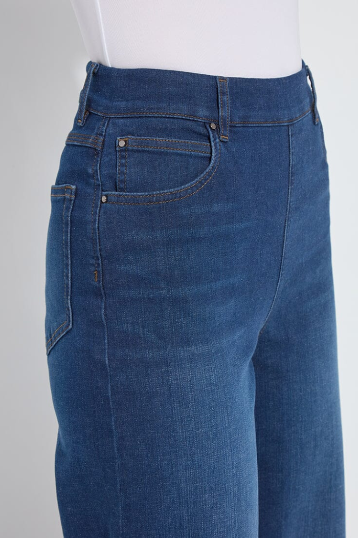 Lyssé Sylvie Wide Leg Premium Denim Indigo Black