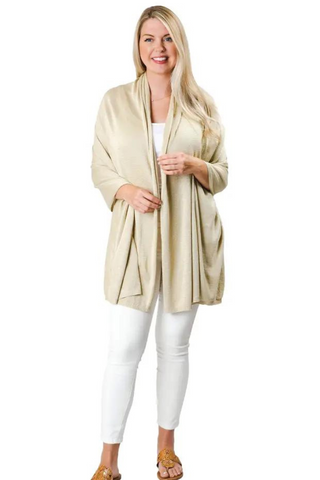 Metallic soft bamboo wrap