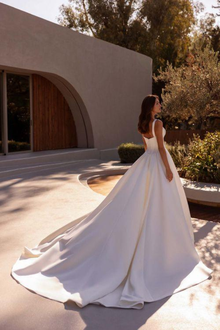demetrios long sleeve wedding dress Off-The-Shoulder Long Sleeve Tulle A-Line Wedding Dress