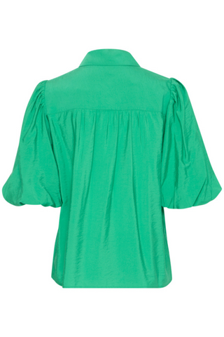 b young BYIbine Short Sleeve Balloon Blouse Jelly Bean