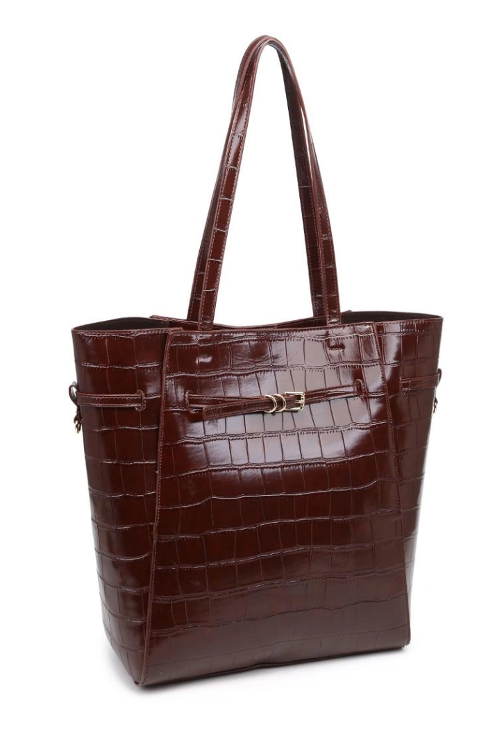 Moda Luxe Athena Bucket Bag - Chocolate