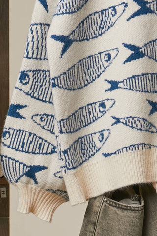 Sardine Story Knit Sweater Mello. MT51253