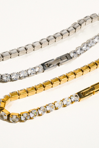 Flânerie by MAIQ René Rhinestone Dressy Bracelet - Silver or Gold