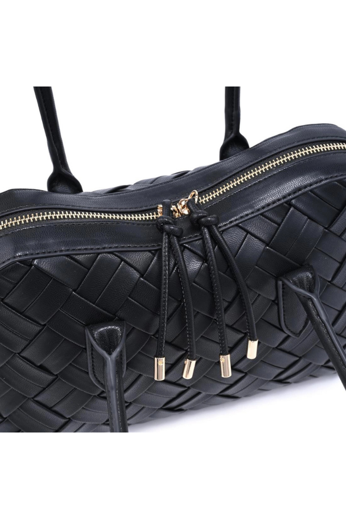 Lotus Shoulder Bag - Black