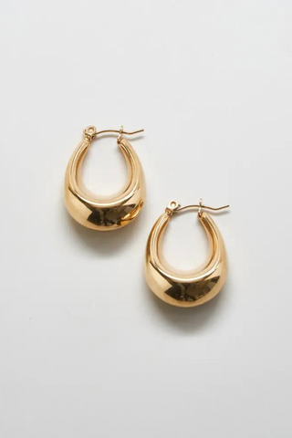 Oval Hoop Earrings