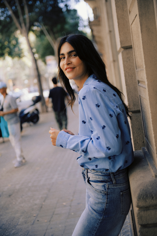 b. young BYKosmo Boho Embroidered Shirt