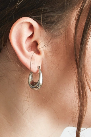 Oval Hoop Earrings