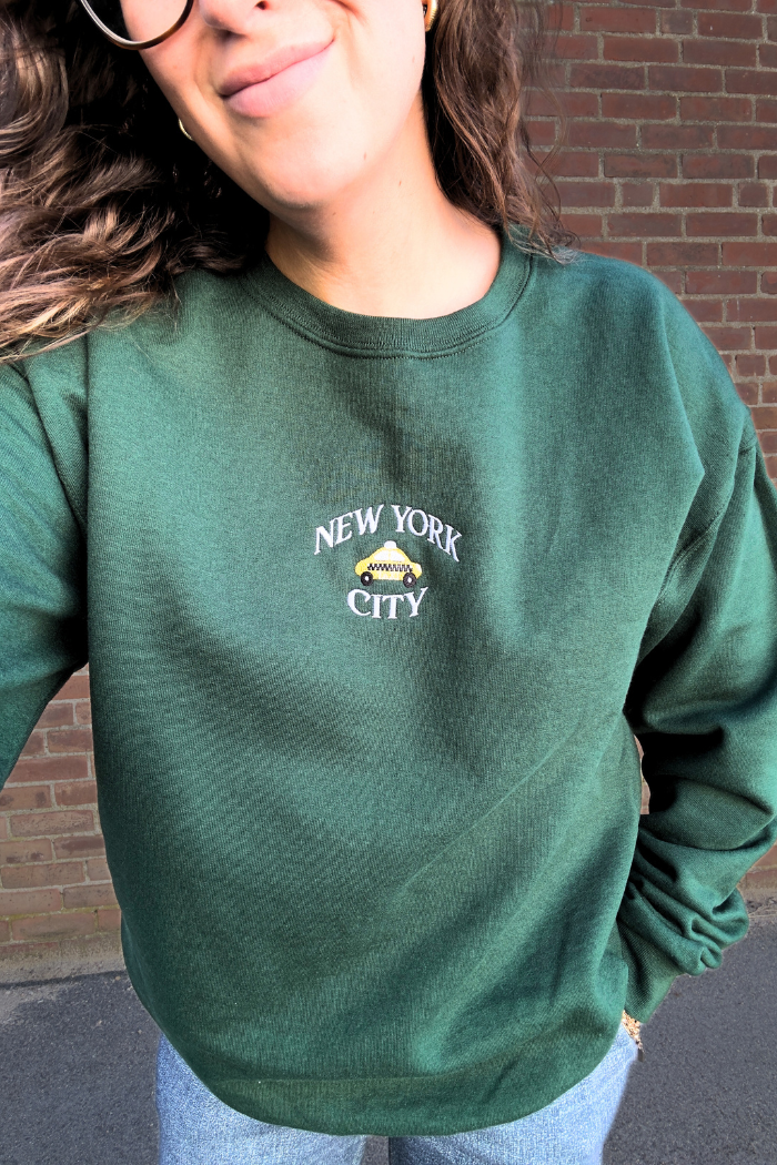 City Crews New York City Embroidered Sweatshirt