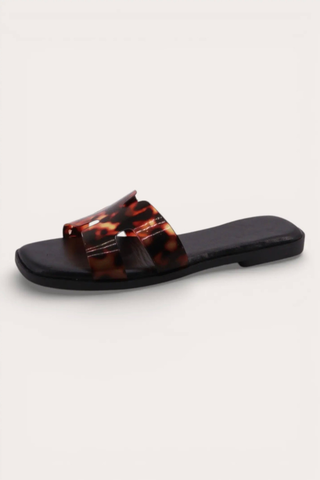 CONCEPT-97 Modern Vibrant Jelly Strap Slide Flat Sandals CCOCCI