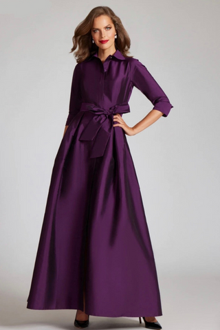 Teri Jon 229051 Plum