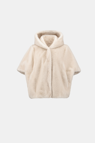 Ribkoff 264910 Short‑Sleeve Faux Fur Cocoon Coat  