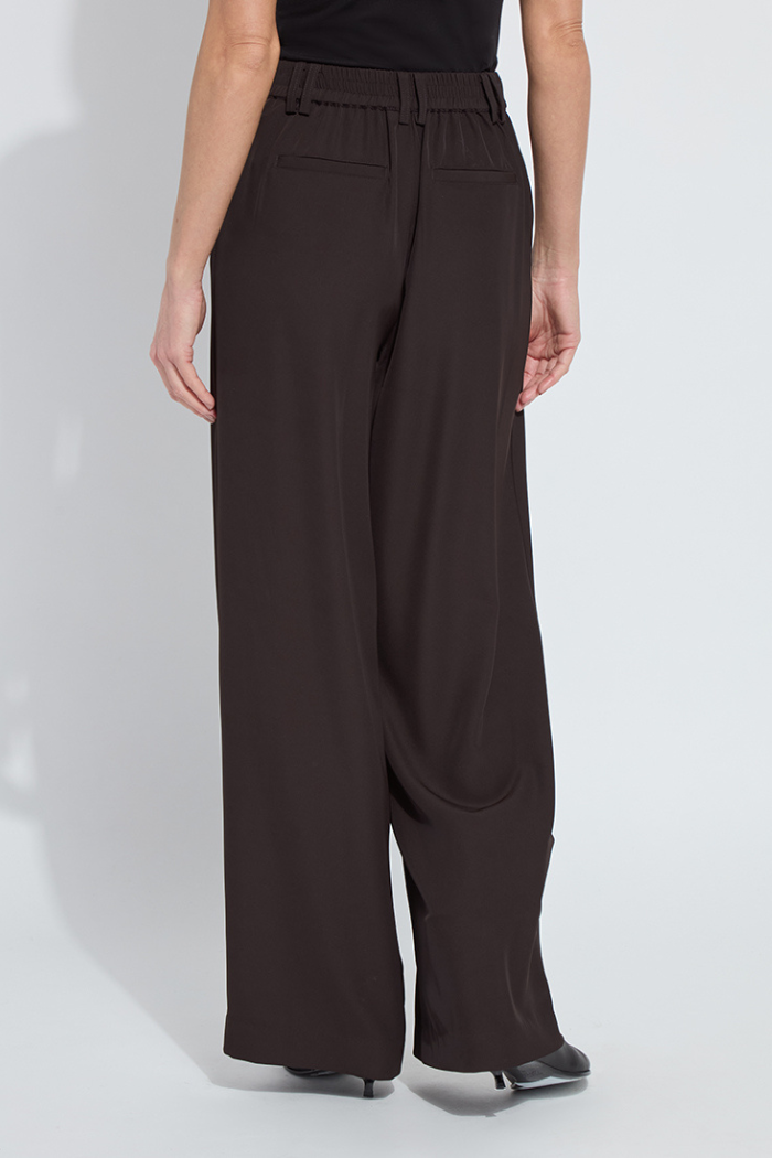 Lyssé Darcy Pleated Wide Leg Trouser - Double Espresso 10-3660-M4