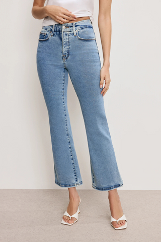 Good American Good Legs Crop Mini Boot Jeans