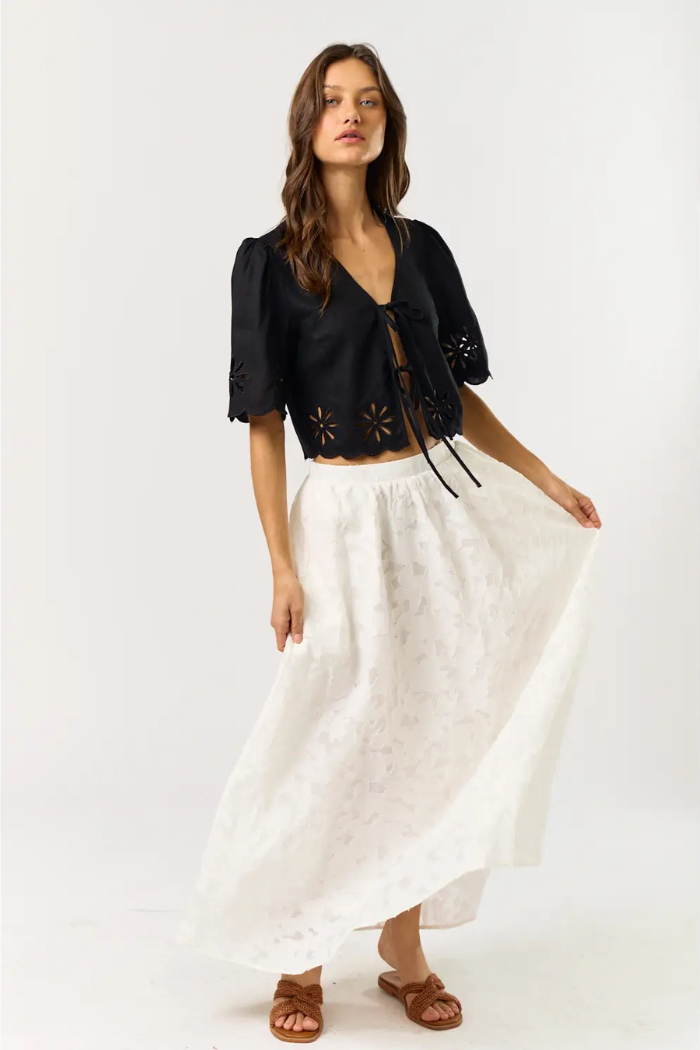 lalavon Jacquard Maxi Skirt