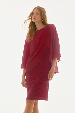 Ribkoff 251720 Cascade and Chiffon Sheath Dress