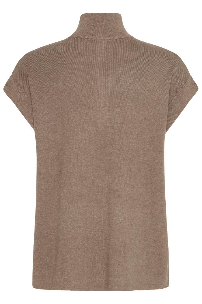 b. young BYMmorla Zipper Vest -Walnut Melange 20817153-181121