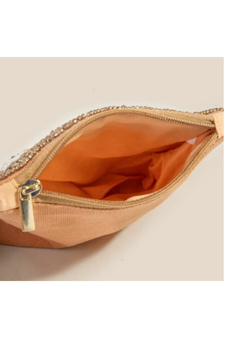Coffee and Pastries Seed Beaded Coin Purse