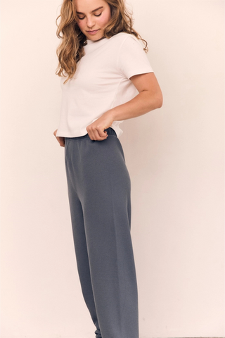 The Blank Lab Mineral Washed Cotton Cropped Tee - Off White